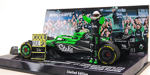 STAKE F1 TEAM KICK SAUBER C45 - HUELKENBERG - 3RD BRITISH GP 2025 - 1ST PODIUM