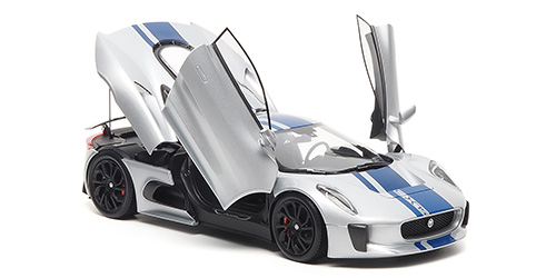 JAGUAR C-X75 - SILVER WITH BLUE STRIPES