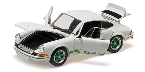 PORSCHE 911 CARRERA RS - 1972 - WHITE W/GREEN DECOR