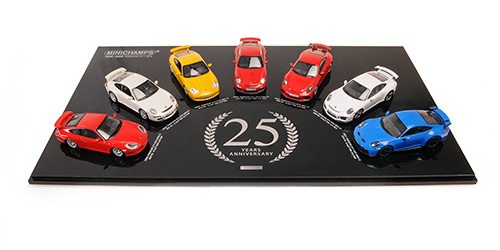 7 - CAR - SET - PORSCHE 911 GT3 - 1999-2024 - 25TH ANNIVERSARY SET