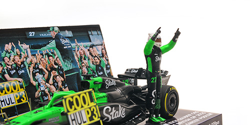 STAKE F1 TEAM KICK SAUBER C45 - HUELKENBERG - 3RD BRITISH GP 2025 - 1ST PODIUM