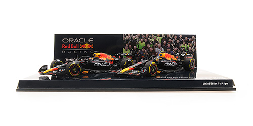 2-CAR SET - ORACLE RED BULL RACING RB18 - 1-2 FINISH VERSTAPPEN/PÉREZ - AZERBAIJAN GP 2022 - EXC. MC