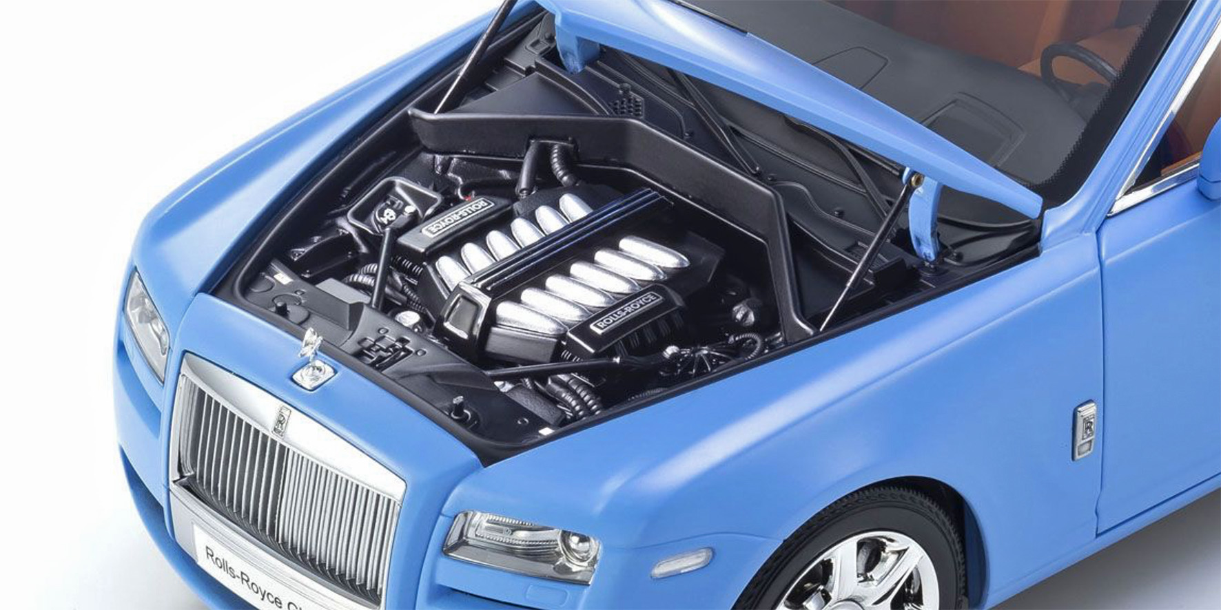 ROLLS ROYCE GHOST - LIGHT BLUE MATT (08802LB)