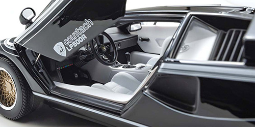 LAMBORGHINI COUNTACH LP500R - BLACK/WHITE - (08320C)