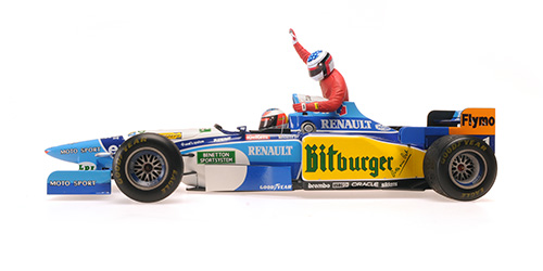 BENETTON RENAULT B195 - MICHAEL SCHUMACHER - CANADIAN GP 1995 (W/FIGURINE ALESI)