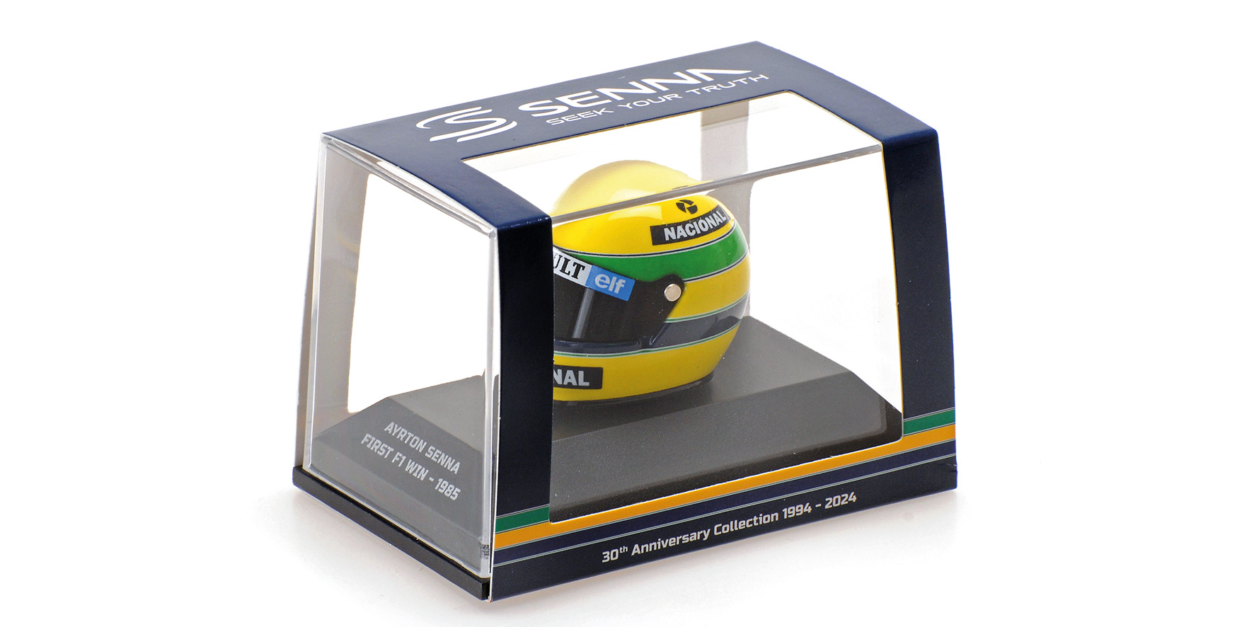 HELMET - AYRTON SENNA - FIRST F1 WIN - 1985
