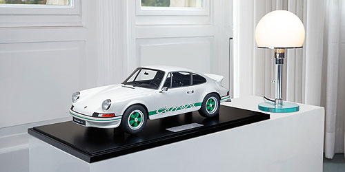 PORSCHE 911 CARRERA RS 2.7 LEICHTBAU - 1972 - WEISS GRÜNES DEKOR