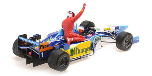 BENETTON RENAULT B195 - MICHAEL SCHUMACHER - CANADIAN GP 1995 (W/FIGURINE ALESI)