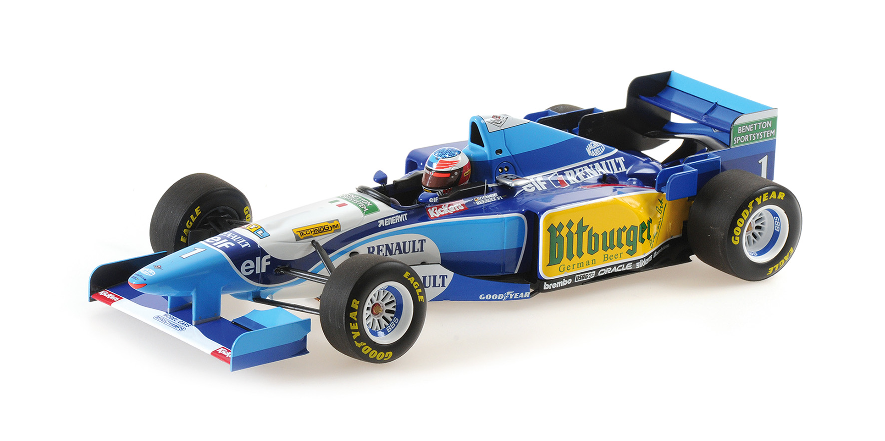 BENETTON RENAULT B195 - MICHAEL SCHUMACHER - WINNER PACIFIC GP WORLD CHAMPION 1995
