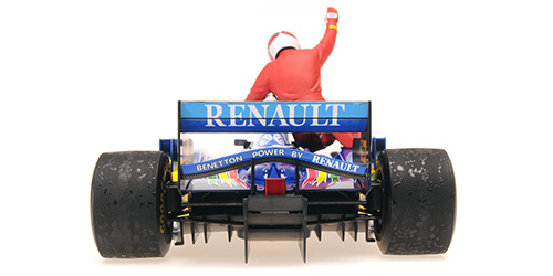 BENETTON RENAULT B195 - MICHAEL SCHUMACHER - CANADIAN GP 1995 (W/FIGURINE ALESI)
