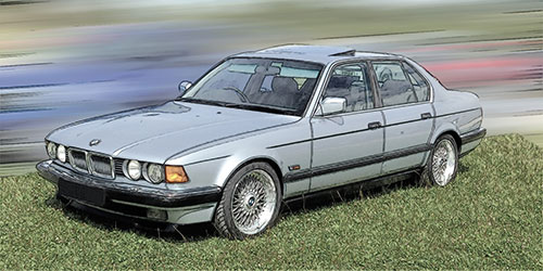 BMW 730I (E32) - 1986 - LIGHT BLUE METALLIC