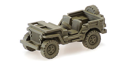 JEEP W/SPARE WHEEL   WINDSHIELD DOWN - PAINTED