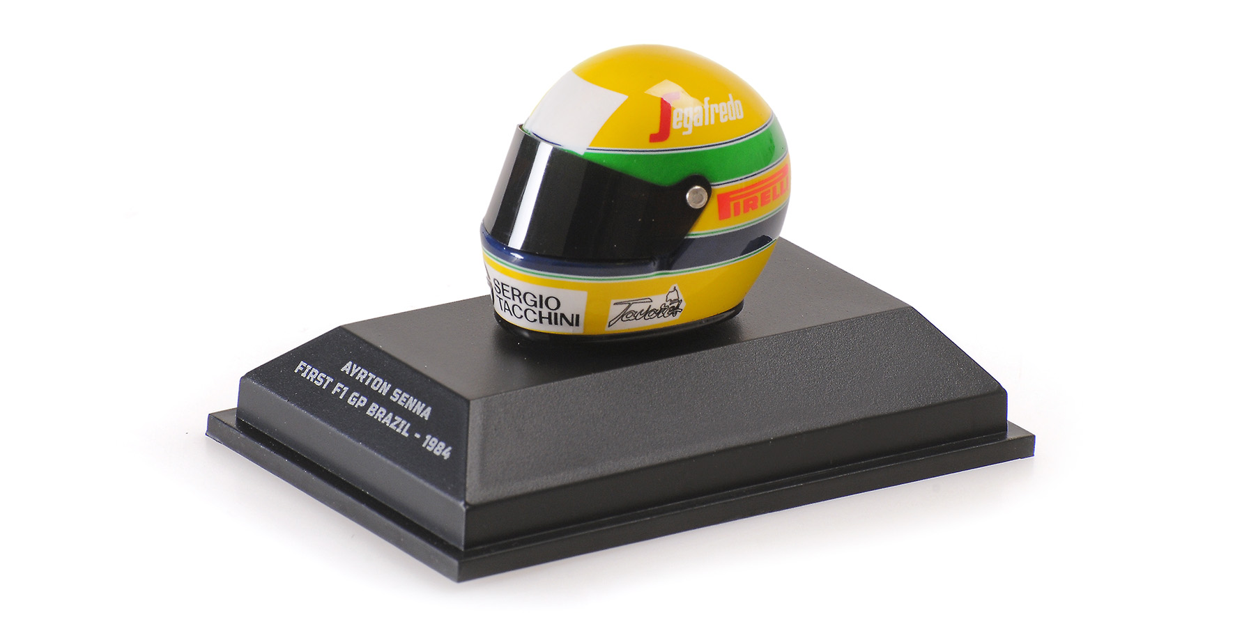 HELMET - AYRTON SENNA - FIRST F1 GP BRAZIL - 1984