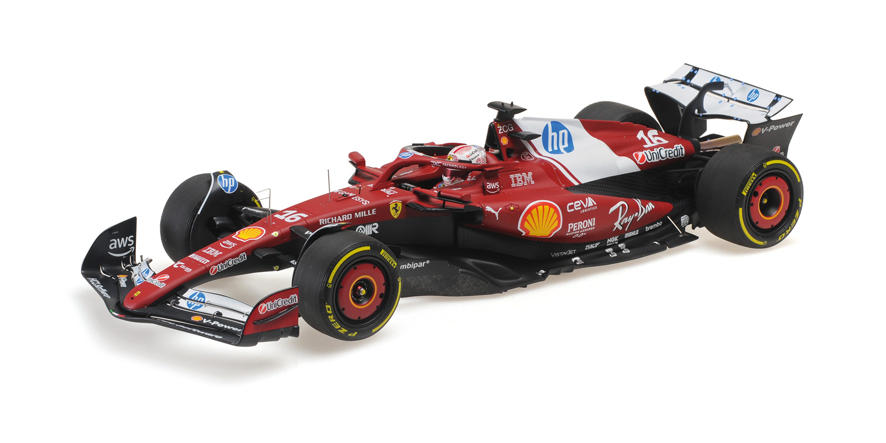 FERRARI SF-25 - CHARLES LECLERC - SPRINT RACE CHINA GP 2025 W/DRIVER FIGURINE
