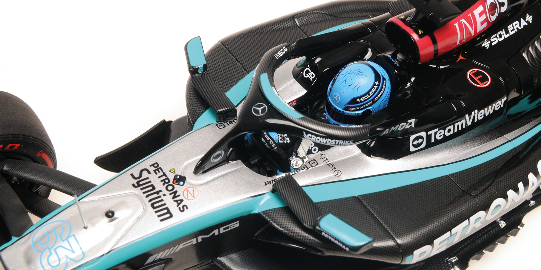 MERCEDES-AMG PETRONAS FORMULA ONE TEAM F1 W15 E PERFORMANCE - GEORGE RUSSELL - BRITISH GP 2024