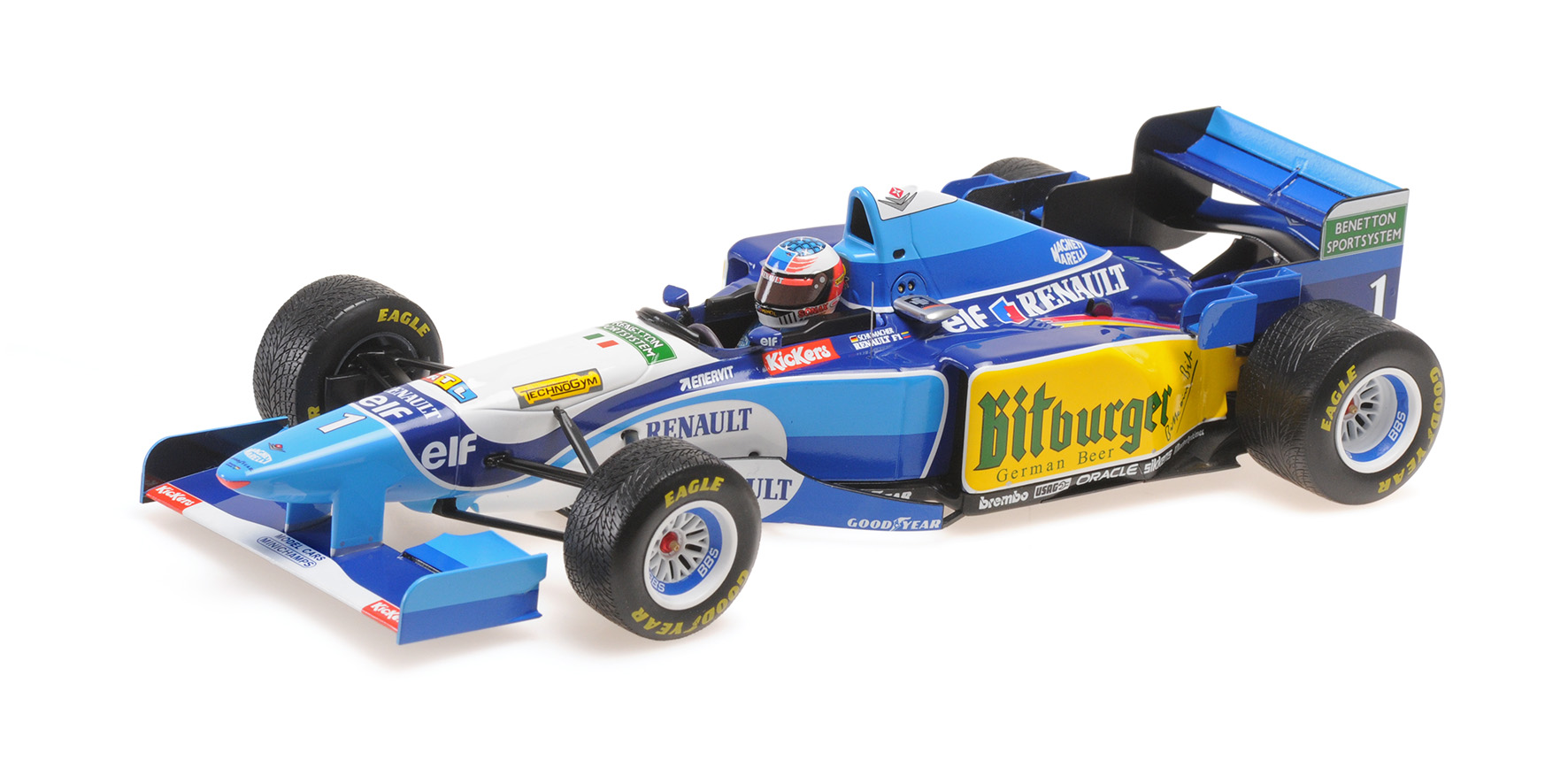 BENETTON RENAULT B195 - MICHAEL SCHUMACHER - WINNER JAPANESE GP 1995 W/RAIN TYRES
