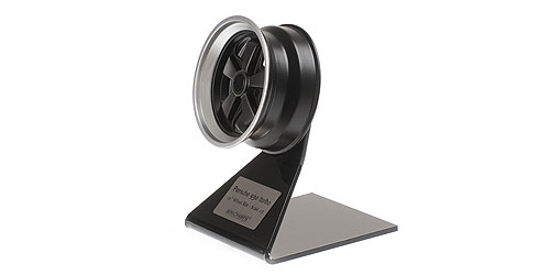 PORSCHE 930 TURBO WHEEL - 1976 - BLACK-SILVER