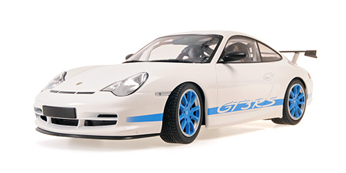 PORSCHE 911 GT3 RS - 2002 - WHITE W/BLUE STRIPES
