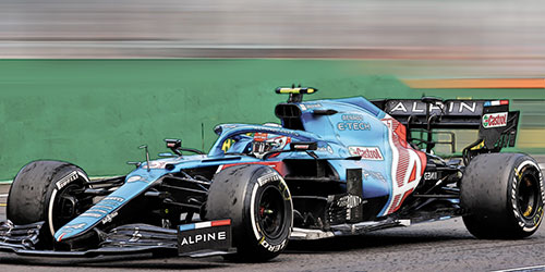ALPINE F1 TEAM A521 - ESTEBAN OCON - WINNER HUNGARIAN GP 2021