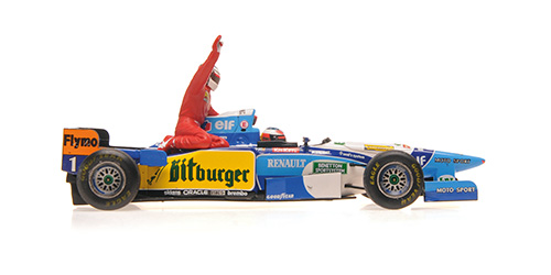 BENETTON RENAULT B195 - MICHAEL SCHUMACHER - CANADIAN GP 1995 (W/FIGURINE ALESI)