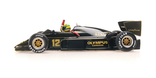 LOTUS RENAULT 97T - AYRTON SENNA - GP PORTUGAL 1985 (W/RAIN TYRES) - 1ST CAREER WIN - END OF  RACE