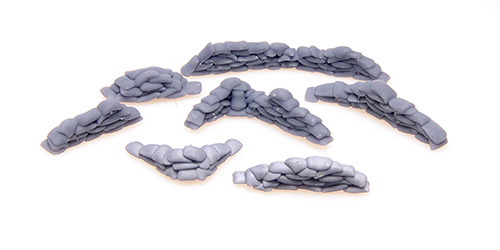 SANDSAECKE, BARRIKADEN - UNPAINTED - 7 PCS.