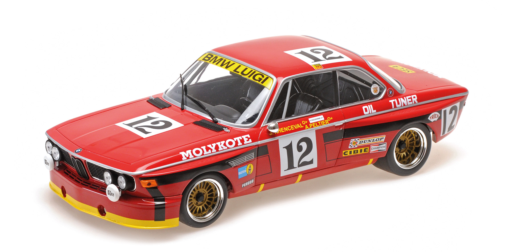 BMW 3.0 CSL - BMW LUIGI - PELTIER/XHENCEVAL/DIEUDONNEE - WINNER 24H SPA 1974