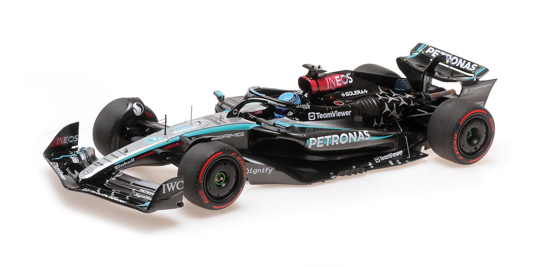 MERCEDES-AMG PETRONAS FORMULA ONE TEAM F1 W15 E PERFORMANCE - GEORGE RUSSELL - BRITISH GP 2024