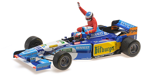 BENETTON RENAULT B195 - MICHAEL SCHUMACHER - CANADIAN GP 1995 (W/FIGURINE ALESI)