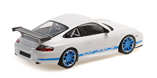 PORSCHE 911 GT3 RS - 2002 - WHITE W/BLUE STRIPES