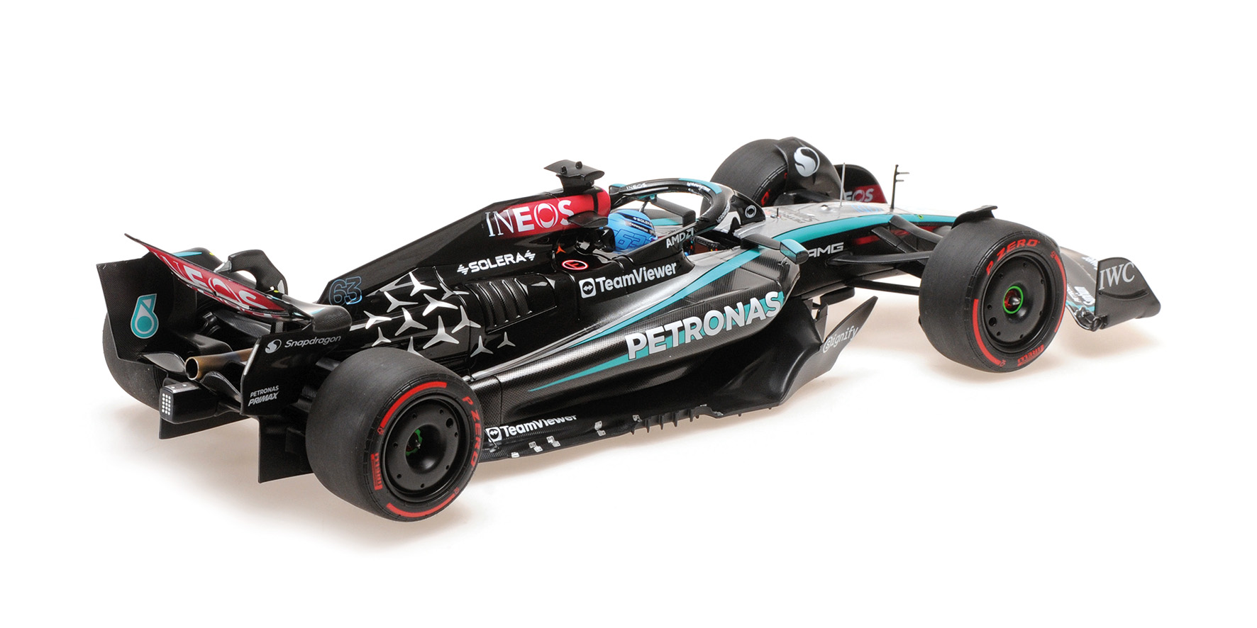 MERCEDES-AMG PETRONAS FORMULA ONE TEAM F1 W15 E PERFORMANCE - GEORGE RUSSELL - BRITISH GP 2024