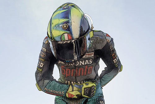 AGV HELMET - VALENTINO ROSSI - MOTOGP VALENCIA 2021