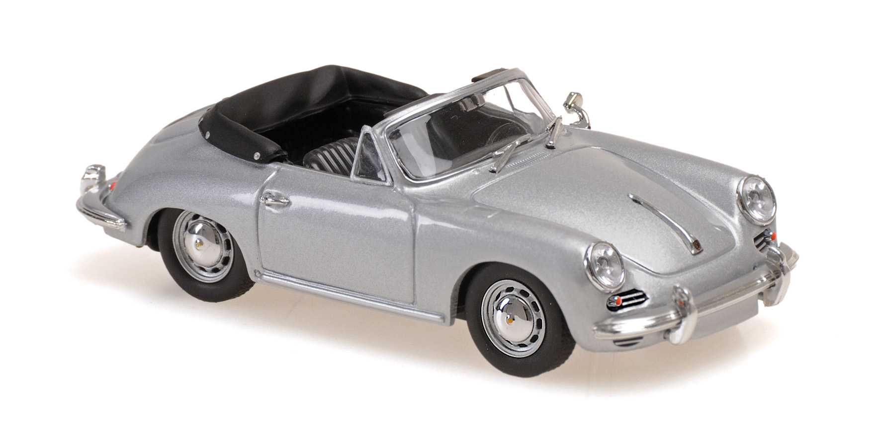 PORSCHE 356 C CABRIOLET - 1965 - SILVER