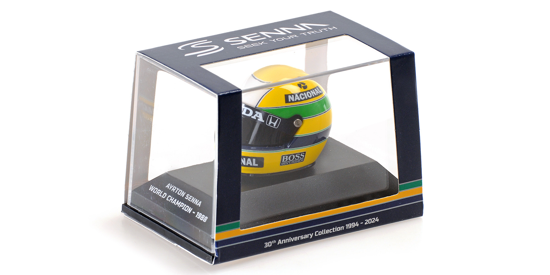 HELMET - AYRTON SENNA - WORLD CHAMPION - 1988