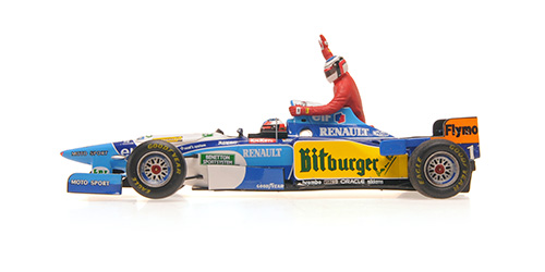 BENETTON RENAULT B195 - MICHAEL SCHUMACHER - CANADIAN GP 1995 (W/FIGURINE ALESI)
