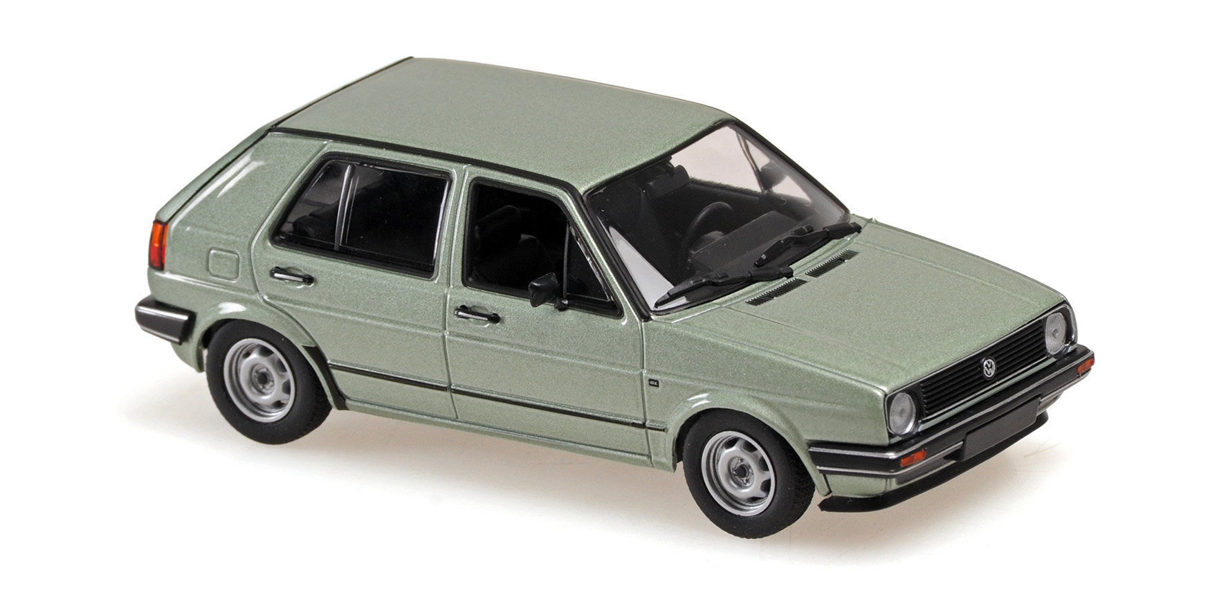 VOLKSWAGEN GOLF II (4-DOOR) - 1985 - SILVER GREEN METALLIC