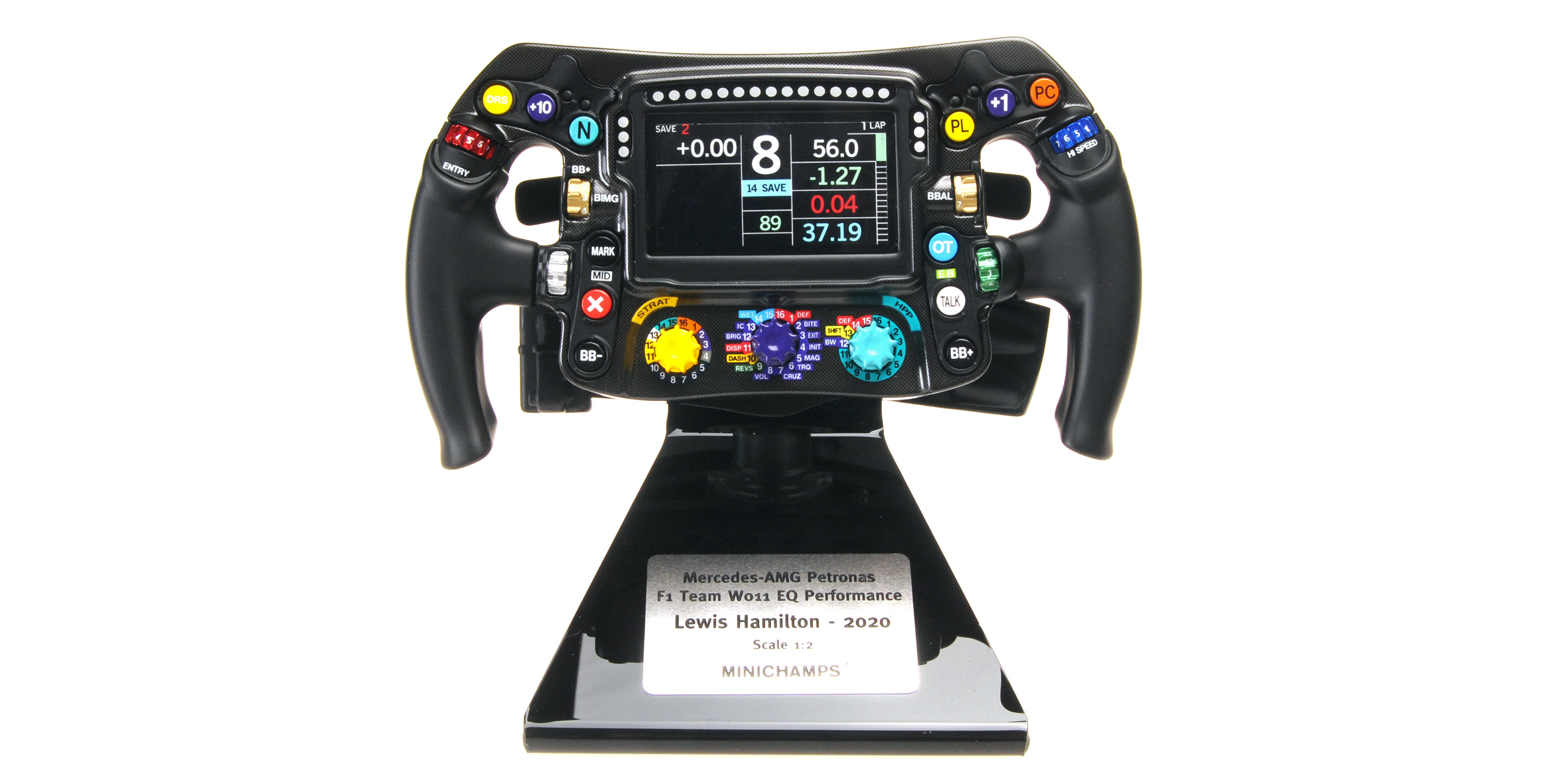 STEERING WHEEL MERCEDES AMG PETRONAS F1 TEAM W11 EQ PERFORMANCE - LEWIS HAMILTON 2020 WORLD CHAMPION