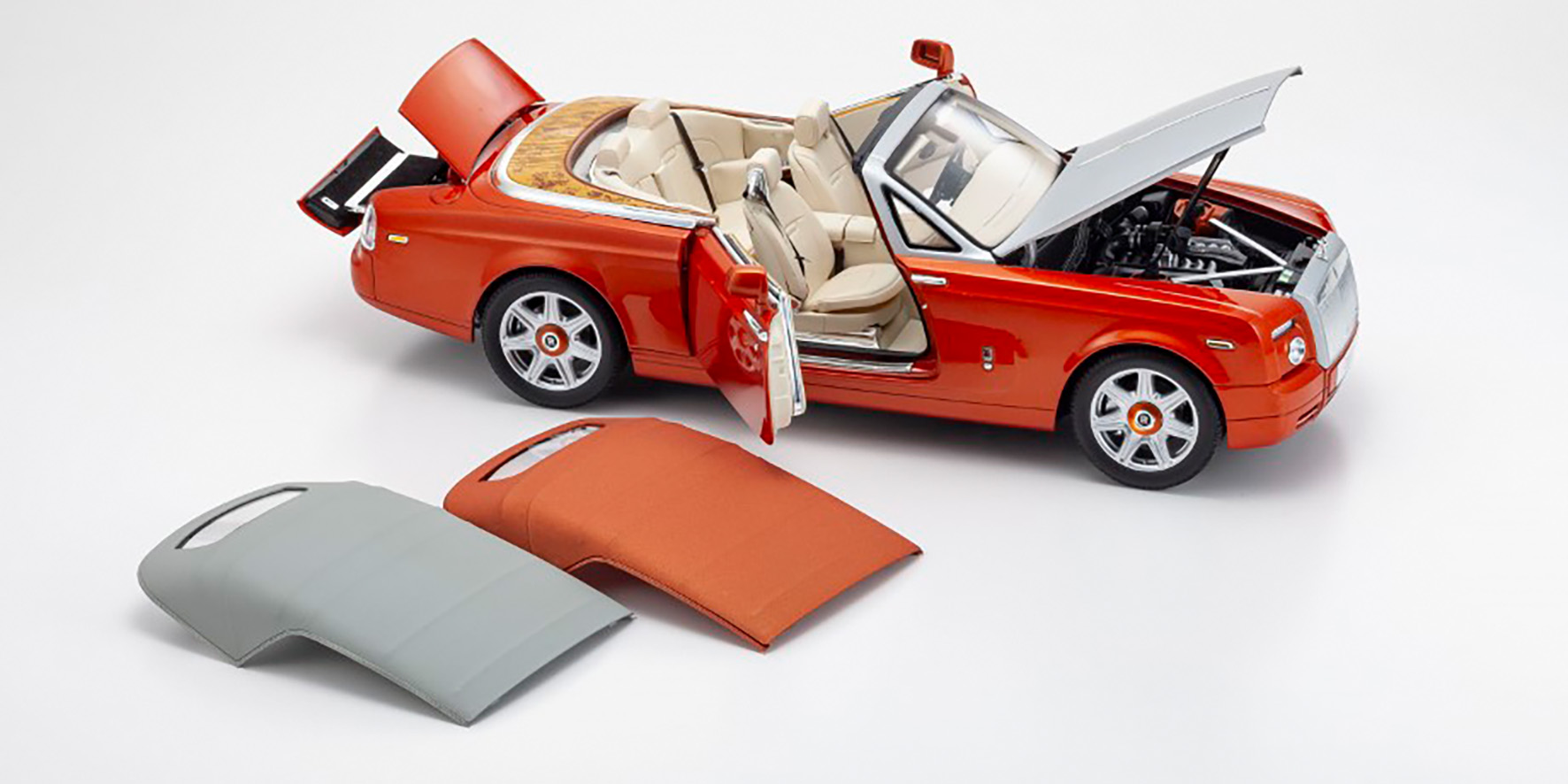 ROLLS ROYCE PHANTOM DROPHEAD COUPE - ORANGE (08871P)